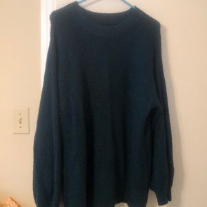 Blue oversized sweater